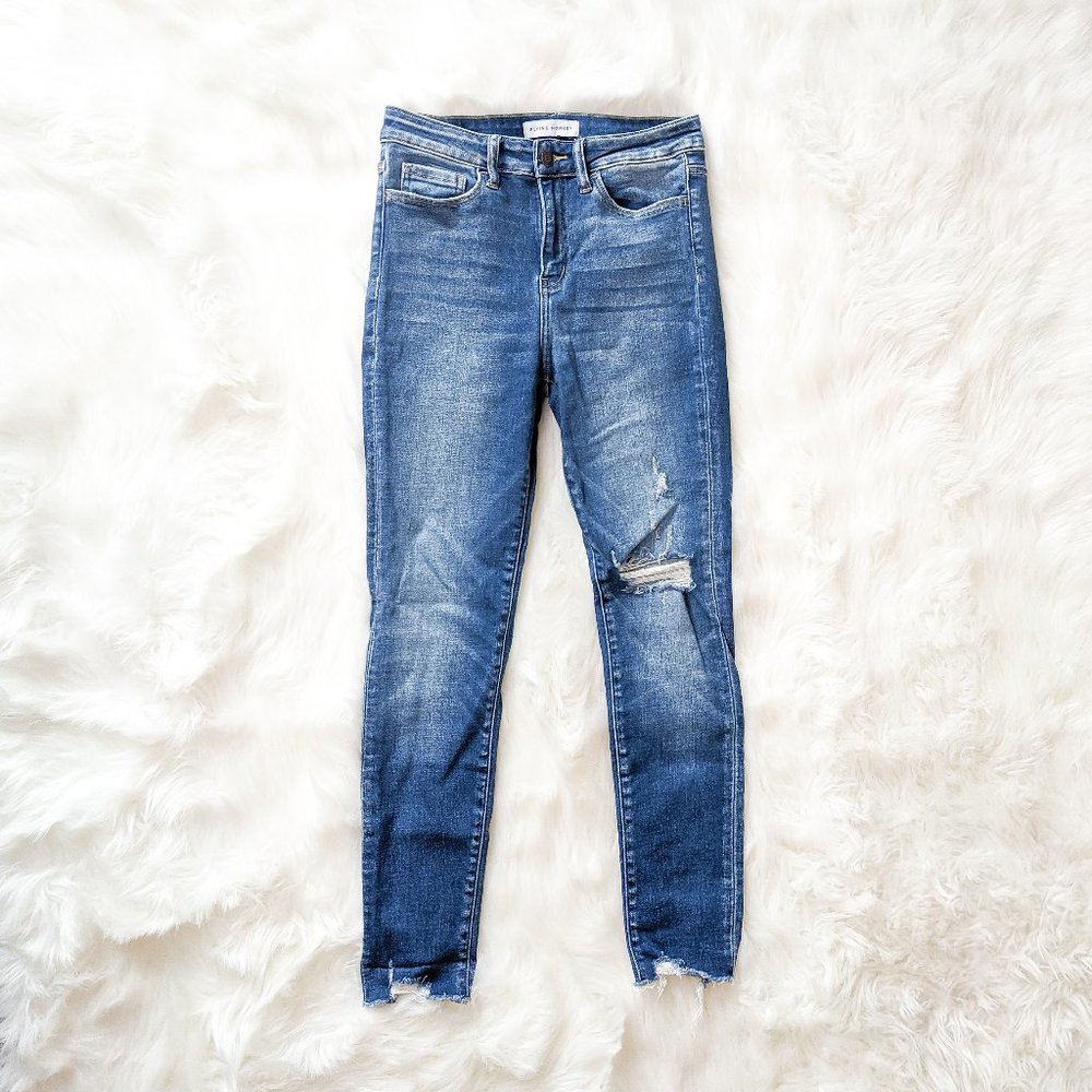 Flying Monkey High Rise Destructed Skinny Jean